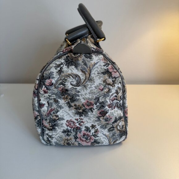 French Luggage (Louis Vuitton) Grey Rose Tapestry Speedy Satchel L/N Very Rare - Picture 7 of 10